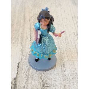 Disney blue glitter dress School Girl doll toy figure